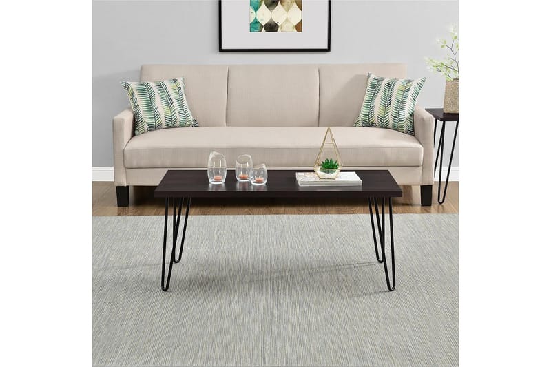 Owen Soffbord 107 cm Espresso/Svart - Dorel Home - Möbler - Bord
