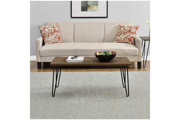 Owen Soffbord 107 cm Valnötsbrun/Svart - Dorel Home - Möbler - Bord