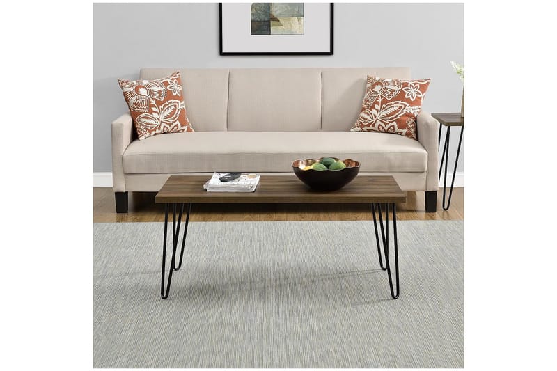 Owen Soffbord 107 cm Valnötsbrun/Svart - Dorel Home - Möbler - Bord