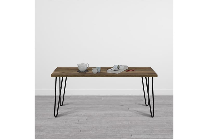 Owen Soffbord 107 cm Valnötsbrun/Svart - Dorel Home - Möbler - Bord