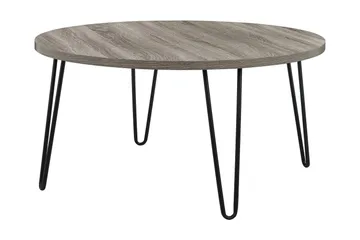 Owen Soffbord 90 cm Ovalt Runt Grå/Svart - Dorel Home - Möbler - Bord