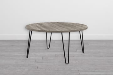 Owen Soffbord 90 cm Ovalt Runt Grå/Svart - Dorel Home - Möbler - Bord
