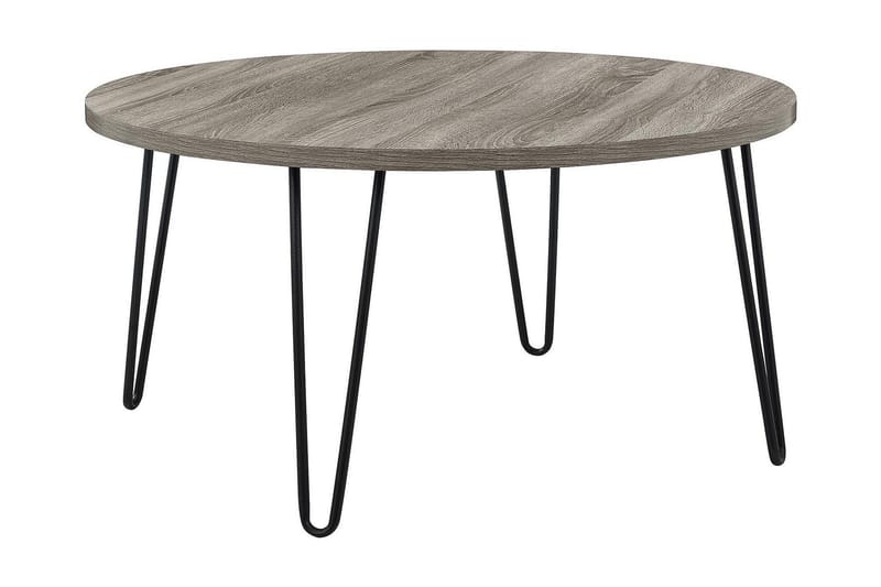 Owen Soffbord 90 cm Ovalt Runt Grå/Svart - Dorel Home - Möbler - Bord