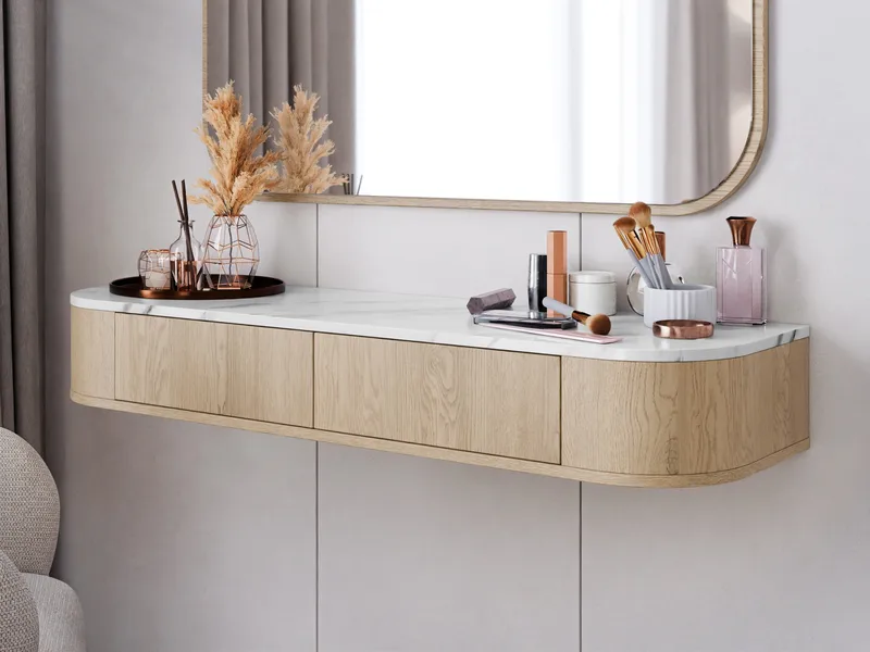 Pantego Sminkbord 123 cm - brun - Möbler - Bord