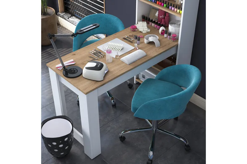 Patwal Sminkbord 120 cm - Valnöt/Vit - Möbler - Bord
