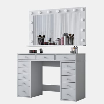 Pervik Sminkbord 120x81,6x44,5 cm - Vit, kallvit - Möbler - Bord