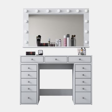 Pervik Sminkbord 120x81,6x44,5 cm - Vit, kallvit - Möbler - Bord