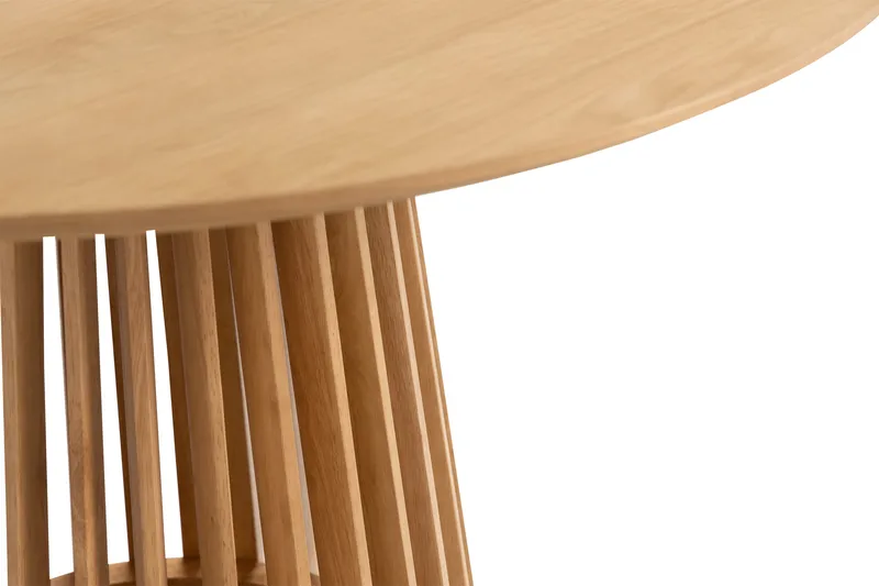 Peyra Matbord 120  cm Runt Ek - Natur - Möbler - Bord