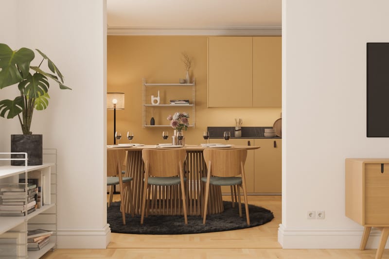 Peyra Matbord 200 cm Ovalt Ek - Natur - Möbler - Bord