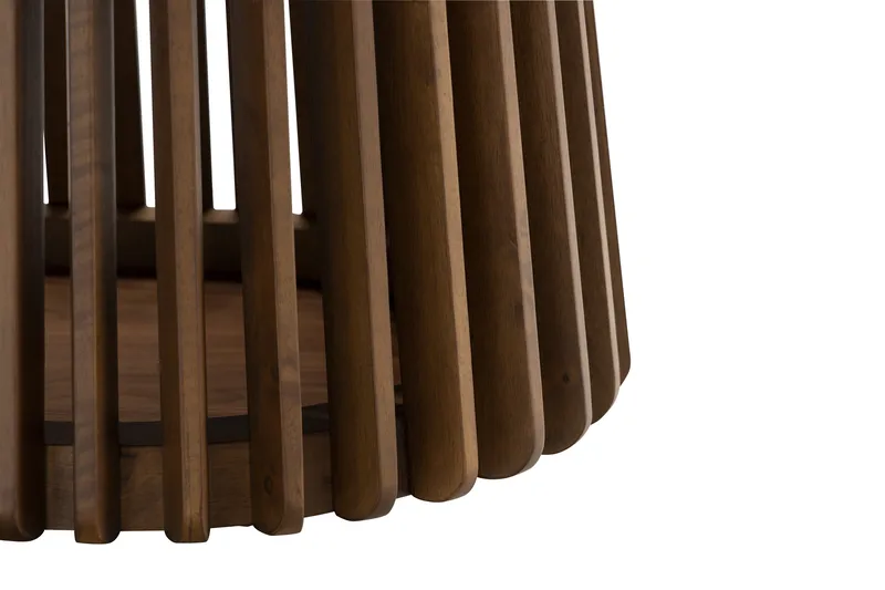 Peyra Ovalt Matbord 200 cm för 6 personer Köksbord Massiv Valnöt - Mörkbrunt / Trä - Möbler - Bord