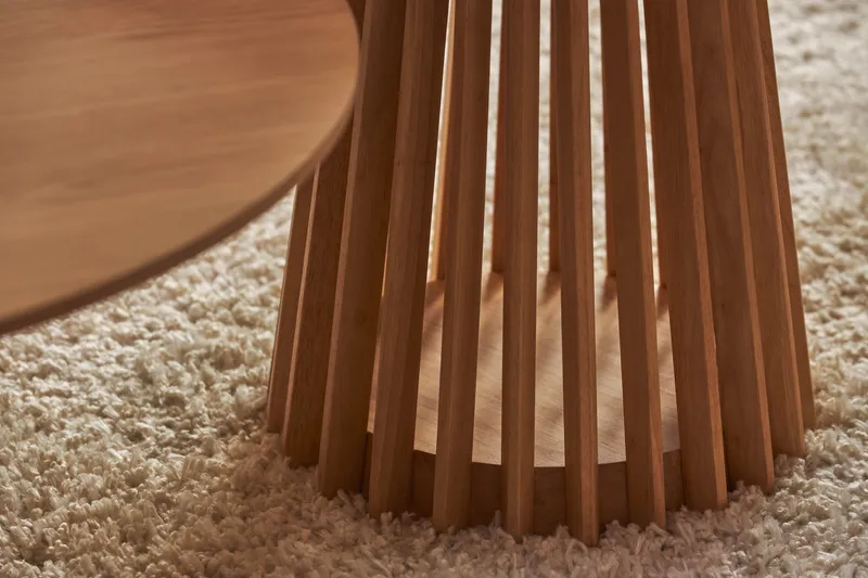 Peyra Soffbord  60 cm Runt Ek - Natur - Möbler - Bord