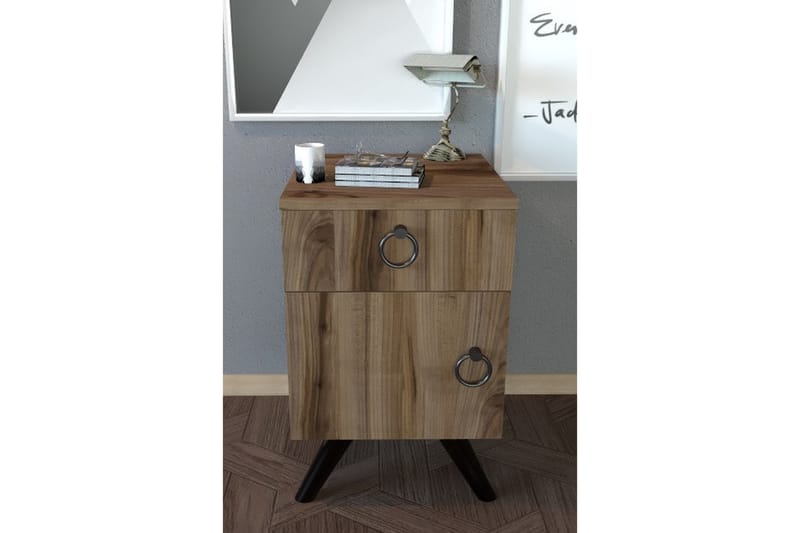 PINHAL Sängbord 40x44 cm Mörkbrun - Möbler - Bord