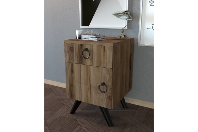 PINHAL Sängbord 40x44 cm Mörkbrun - Möbler - Bord