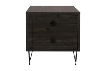 PLUMM Sängbord 50 cm Mörkbrun