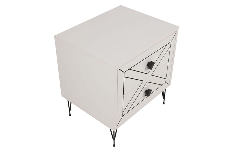 PLUMM Sängbord 50 cm Vit - Möbler - Bord