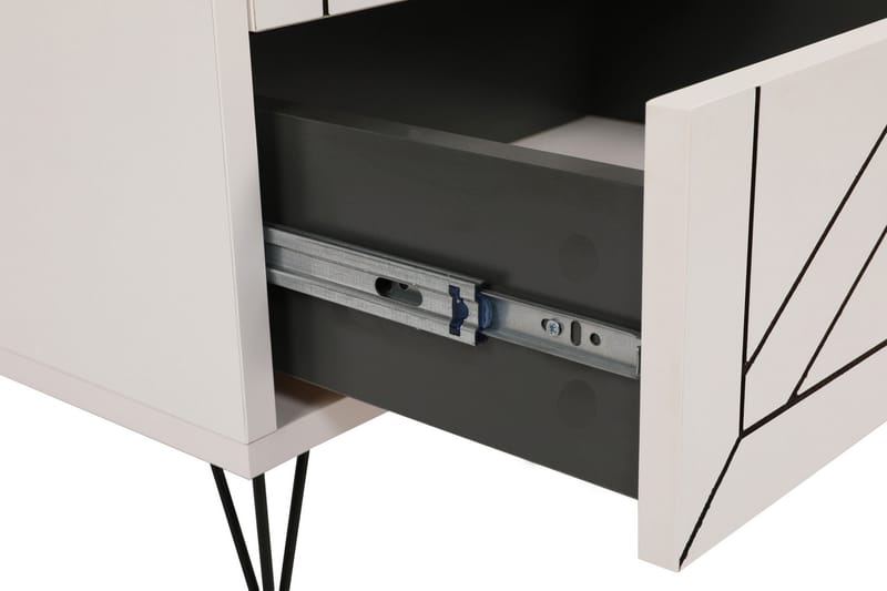 PLUMM Sängbord 50 cm Vit - Möbler - Bord