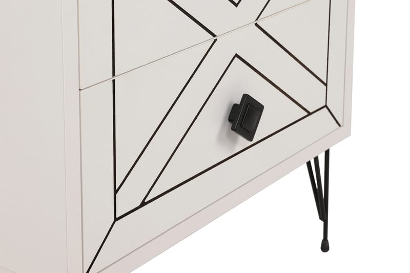 PLUMM Sängbord 50 cm Vit - Möbler - Bord