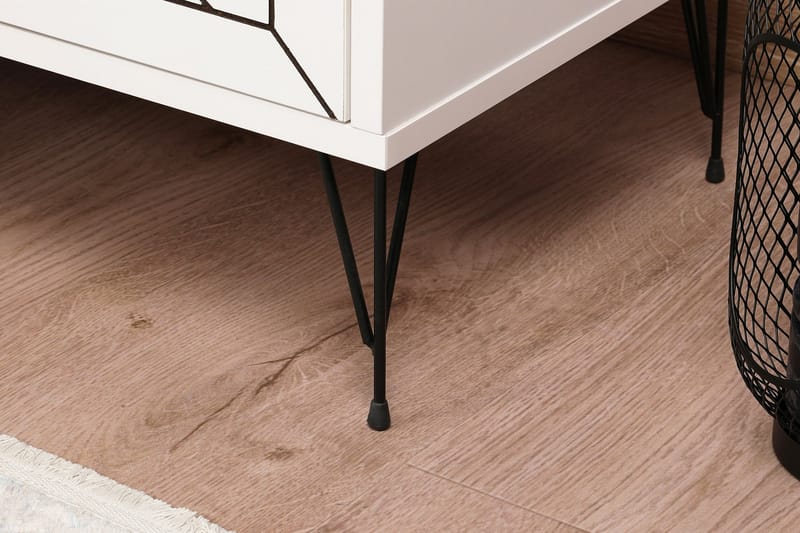 PLUMM Sängbord 50 cm Vit - Möbler - Bord