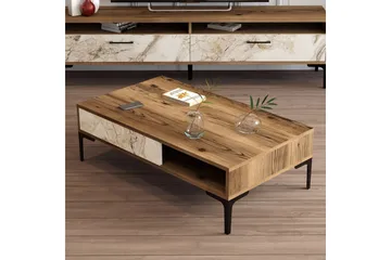 Poko Soffbord 105x32,6x105 cm - Brun - Möbler - Bord