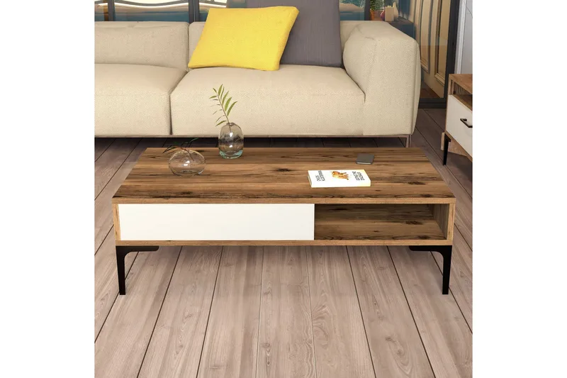 Poko Soffbord 105x32,6x105 cm - Brun - Möbler - Bord