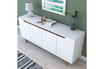 Porzic Konsollbord 180 cm - Vit/Mörkbrun - Möbler - Bord