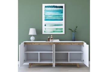Porzic Konsollbord 180 cm - Vit/Mörkbrun - Möbler - Bord