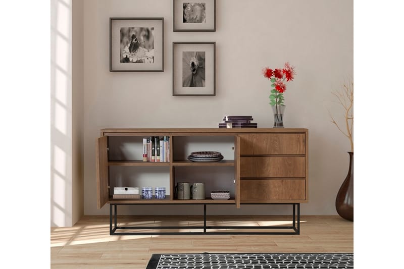 Pribeta Konsollbord 140 cm - Mörkbrun/Svart - Möbler - Bord