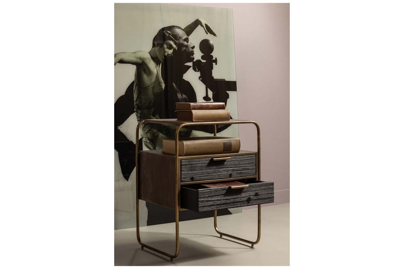 PRIVELI Sängbord 45 cm Antik Mässing - Möbler - Bord