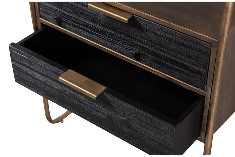 PRIVELI Sängbord 45 cm Antik Mässing - Möbler - Bord