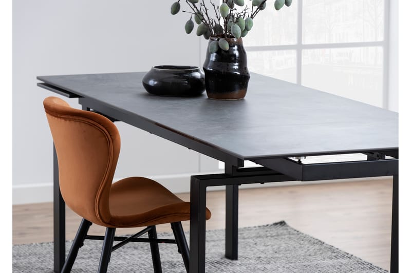 PROTIN Matbord 240 cm Glas/Svart/Matt Svart - Möbler - Bord