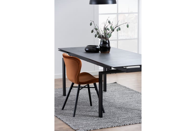 PROTIN Matbord 240 cm Glas/Svart/Matt Svart - Möbler - Bord