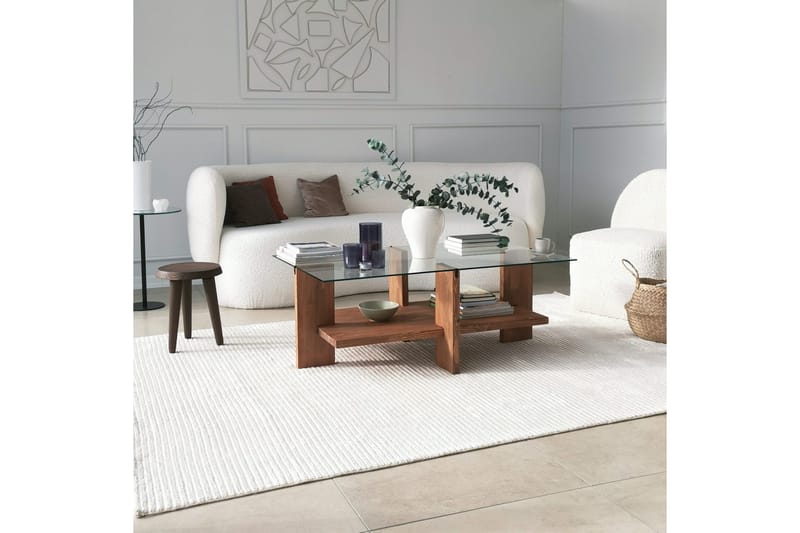 Puijas Soffbord 105x40x105 cm - Brun - Möbler - Bord