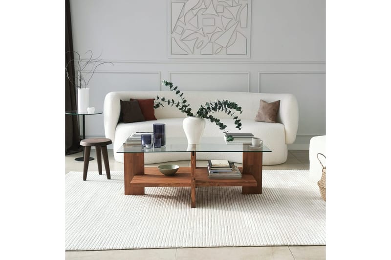 Puijas Soffbord 105x40x105 cm - Brun - Möbler - Bord