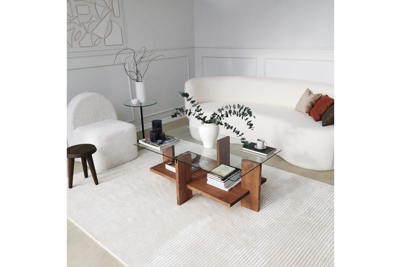 Puijas Soffbord 105x40x105 cm - Brun - Möbler - Bord