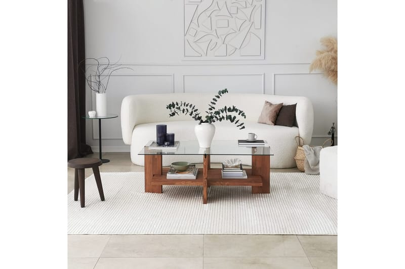 Puijas Soffbord 105x40x105 cm - Brun - Möbler - Bord