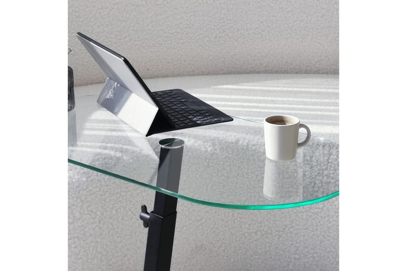 Puntoz Soffbord 70x35x70 cm Oval - Svart - Möbler - Bord