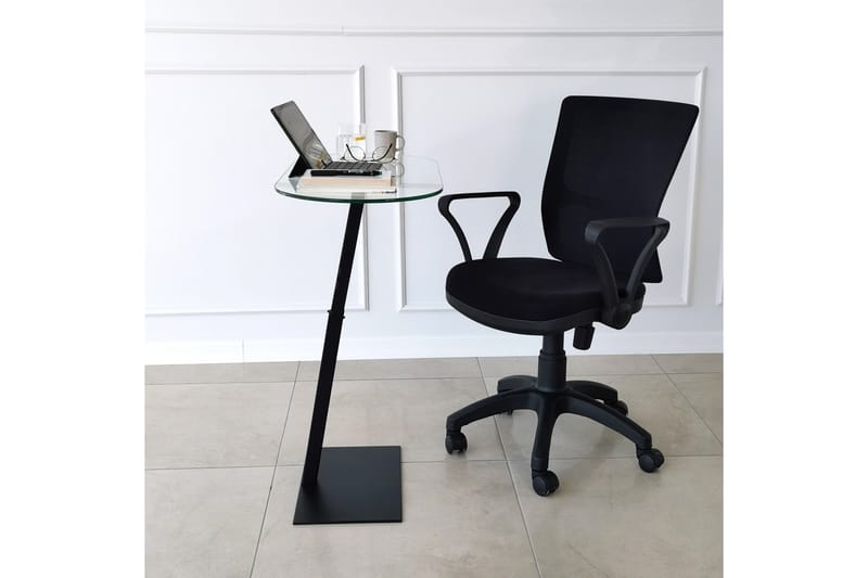 Puntoz Soffbord 70x35x70 cm Oval - Svart - Möbler - Bord