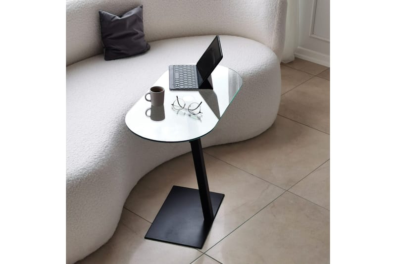 Puntoz Soffbord 70x35x70 cm Oval - Svart - Möbler - Bord