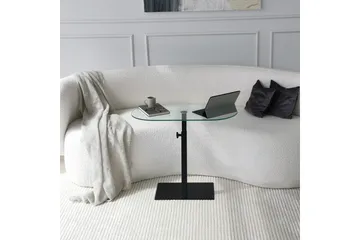 Puntoz Soffbord 70x35x70 cm Oval - Svart - Möbler - Bord