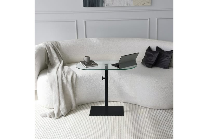 Puntoz Soffbord 70x35x70 cm Oval - Svart - Möbler - Bord