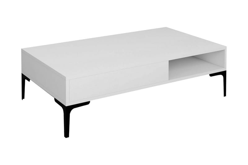 QUEPRIMA Soffbord 105x32,6x105 cm Vit - Soffbord - Bord