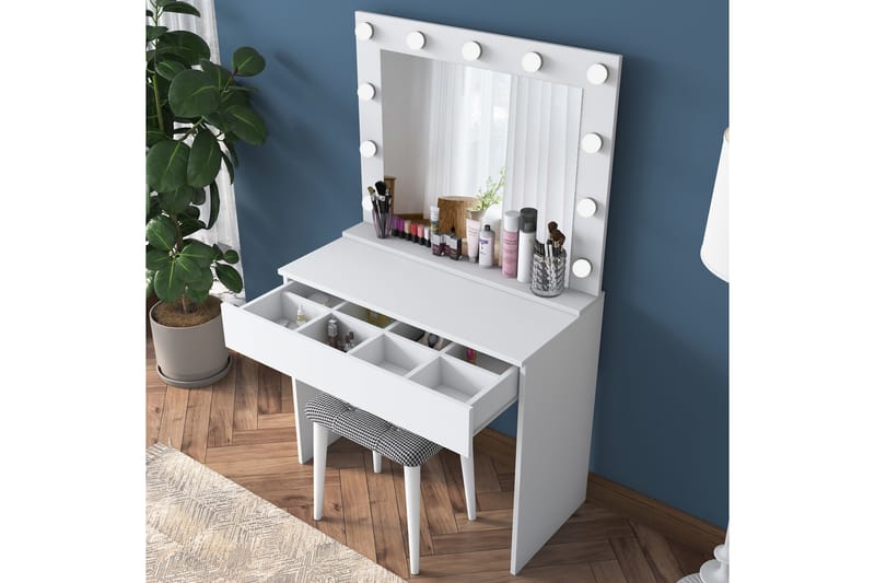 Rambiri Sminkbord 90 cm Glass - Möbler - Bord