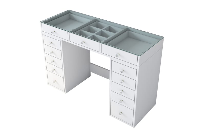 Ramender Sminkbord 120 cm Glas - Möbler - Bord