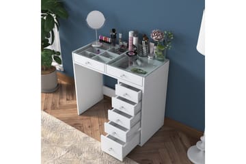 Ramender Sminkbord 90 cm - Glasskiva - Möbler - Bord