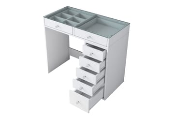 Ramender Sminkbord 90 cm - Glasskiva - Möbler - Bord