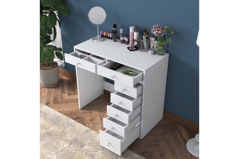 Ramender Sminkbord 90 cm - Vit - Möbler - Bord