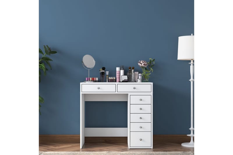 Ramender Sminkbord 90 cm - Vit - Möbler - Bord