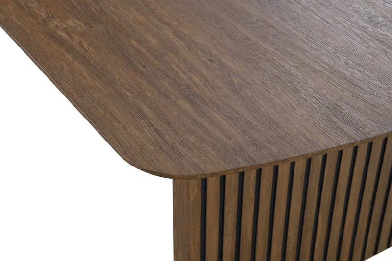 Richeto Matbord Rökt Ek 210 cm - Brun / Ribbad - Möbler - Bord