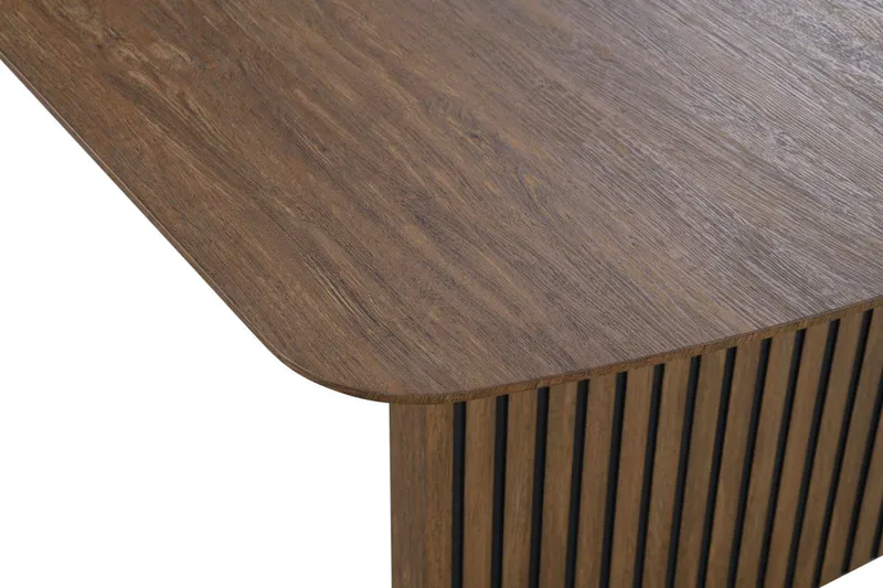 Richeto Matbord Rökt Ek 240 cm - Brun / Ribbad - Möbler - Bord