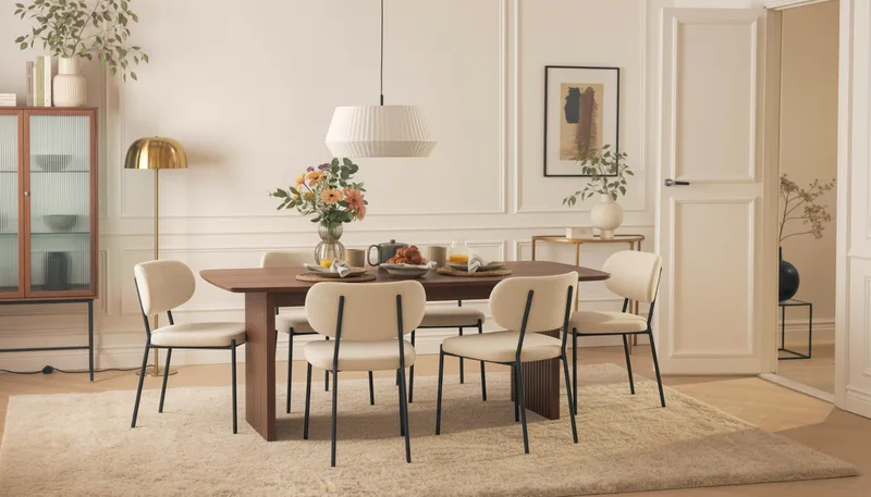 Richeto Matbord Rökt Ek 240 cm - Brun / Ribbad - Möbler - Bord